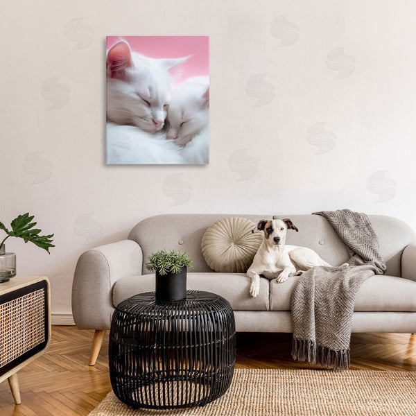 Stupell Industries RB | Sleeping Cats On Pink Wall Art
