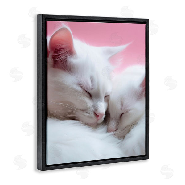 Stupell Industries RB | Sleeping Cats On Pink Wall Art