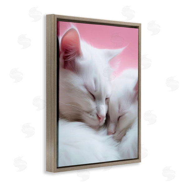 Stupell Industries RB | Sleeping Cats On Pink Wall Art