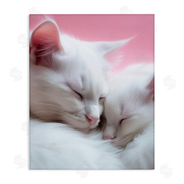 stupell industries RB | Sleeping Cats on Pink Wall Art