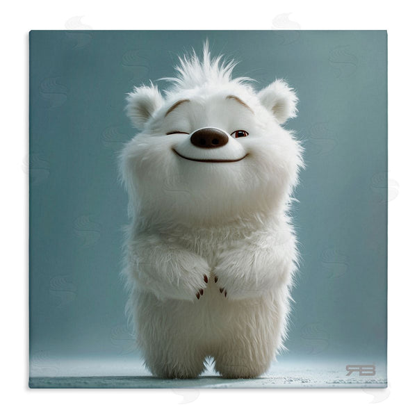 stupell industries RB | Smiling Polar Bear Cub Wall Art