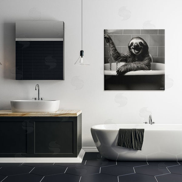 Stupell Industries RB | Smiling Sloth In Tub Wall Art