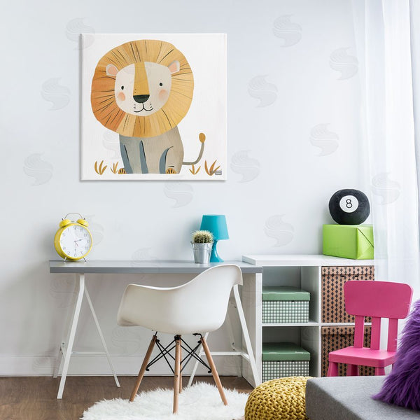 Stupell Industries RB | Smiling Whimsical Lion Wall Art