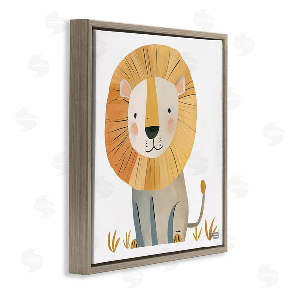 Stupell Industries RB | Smiling Whimsical Lion Wall Art