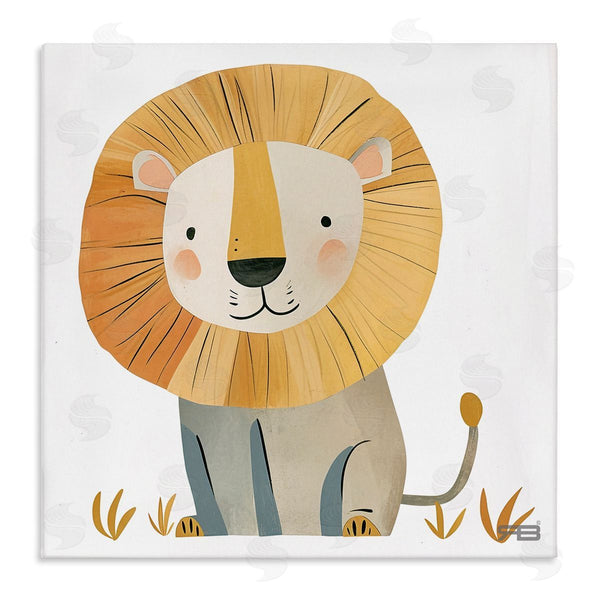 stupell industries RB | Smiling Whimsical Lion Wall Art