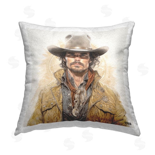 Stupell Industries RB | Southern Cowboy Portrait Printed Throw Pillow