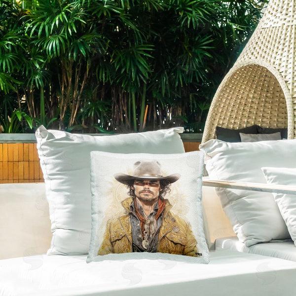 Stupell Industries RB | Southern Cowboy Portrait Printed Throw Pillow
