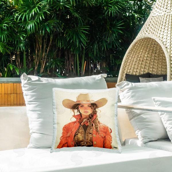 Stupell Industries RB | Southern Stylish Cowgirl Printed Throw Pillow
