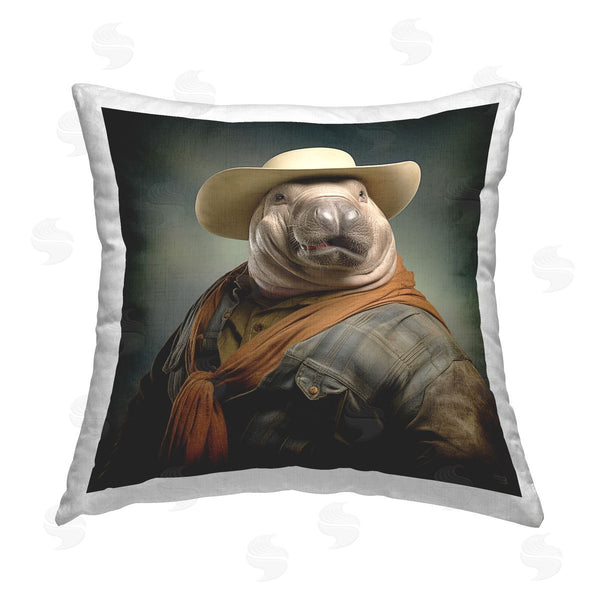 stupell industries RB | Southwestern Sea Life Portrait Printed Throw Pillow