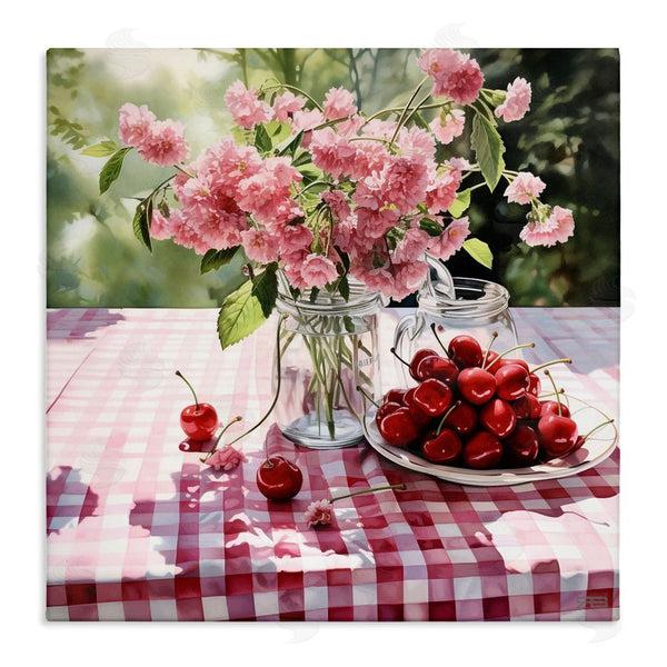 stupell industries RB | Spring Snacks on Plaid Wall Art