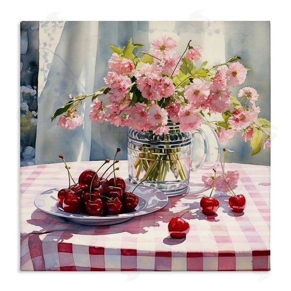 stupell industries RB | Spring Still Life on Plaid Wall Art