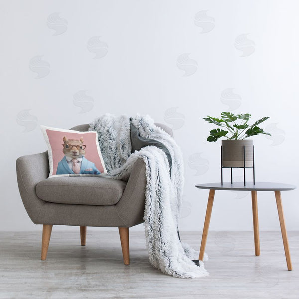 Stupell Industries RB | Squirrel In Chic Suit Printed Throw Pillow