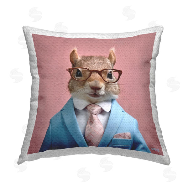 Stupell Industries RB | Squirrel In Chic Suit Printed Throw Pillow