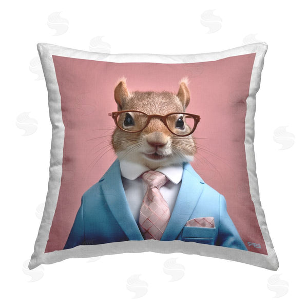 stupell industries RB | Squirrel in Chic Suit Printed Throw Pillow