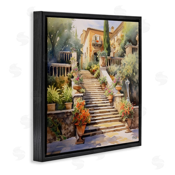 Stupell Industries RB | Stairs To European Villa Wall Art