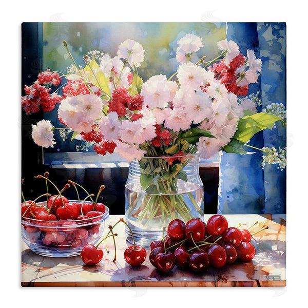 stupell industries RB | Summer Blossoms & Cherries Wall Art
