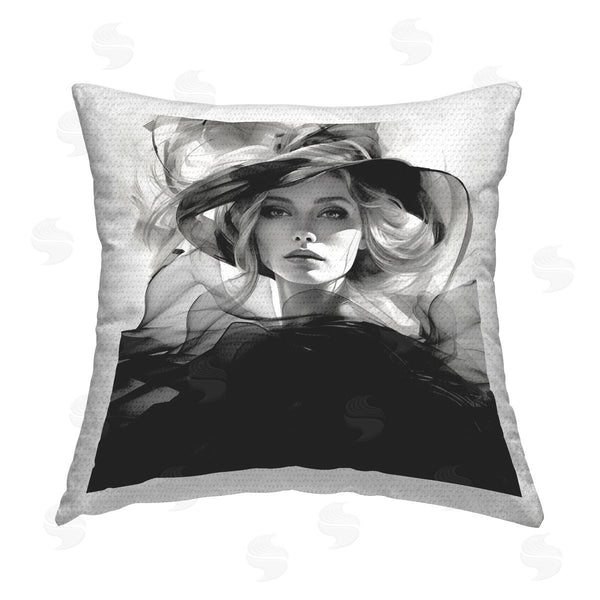 Stupell Industries RB | Swirling Fashion Woman Printed Throw Pillow