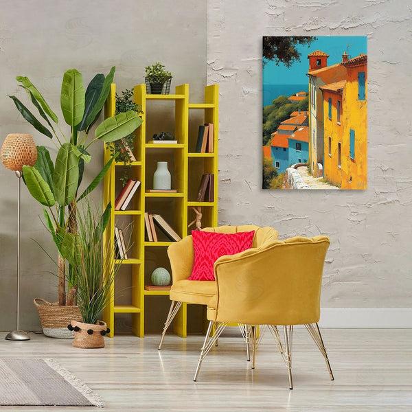 Stupell Industries RB | Tall Buildings By Sea Wall Art