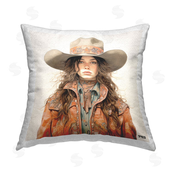 Stupell Industries RB | Trendy Cowgirl Fashion Printed Throw Pillow