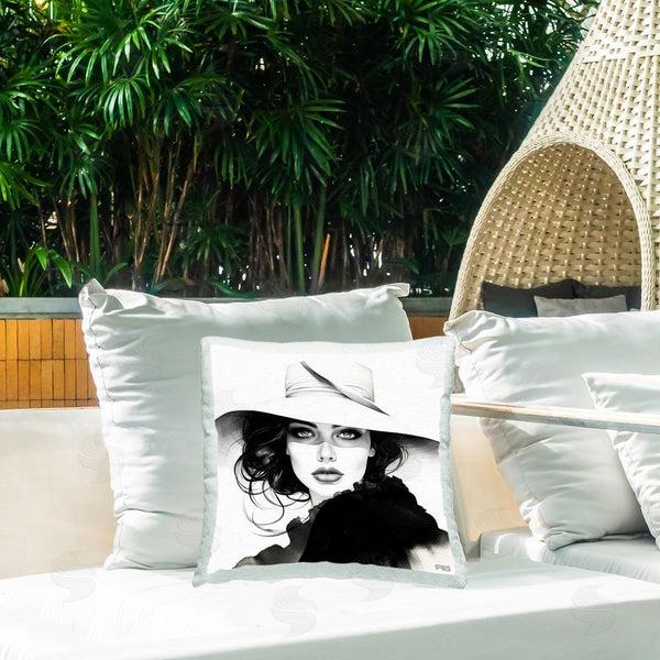 Stupell Industries RB | Trendy Fierce Woman Printed Throw Pillow