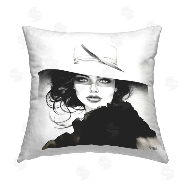 stupell industries RB | Trendy Fierce Woman Printed Throw Pillow