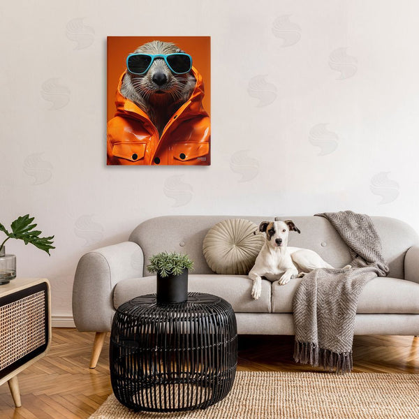 Stupell Industries RB | Trendy Otter With Glasses Wall Art