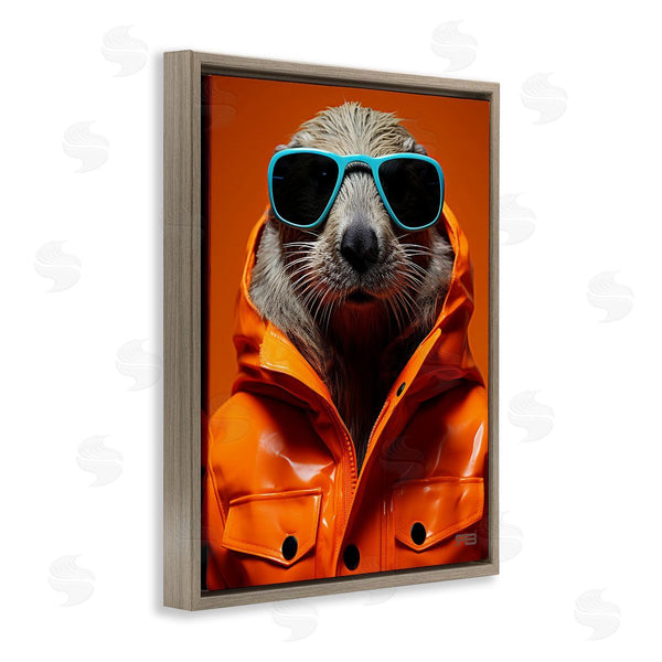 Stupell Industries RB | Trendy Otter With Glasses Wall Art