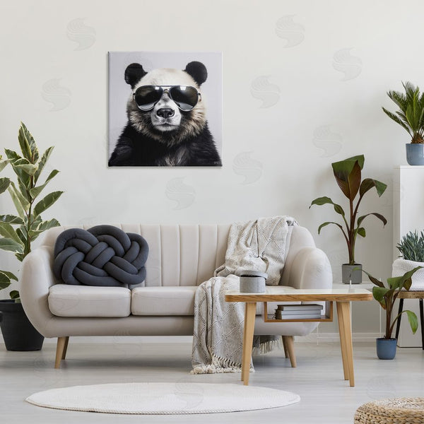 Stupell Industries RB | Trendy Panda In Glasses Wall Art