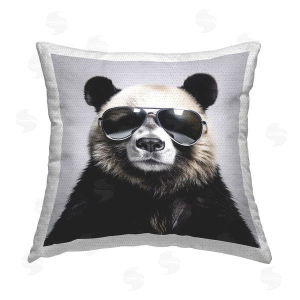 Stupell Industries RB | Trendy Panda With Sunglasses Printed Throw Pillow