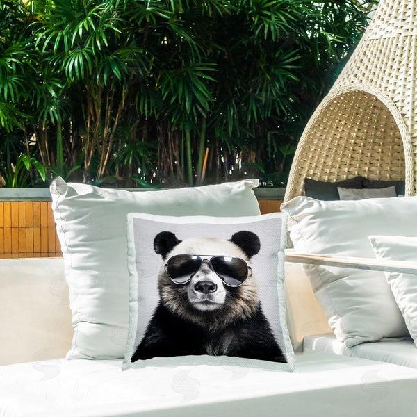 Stupell Industries RB | Trendy Panda With Sunglasses Printed Throw Pillow