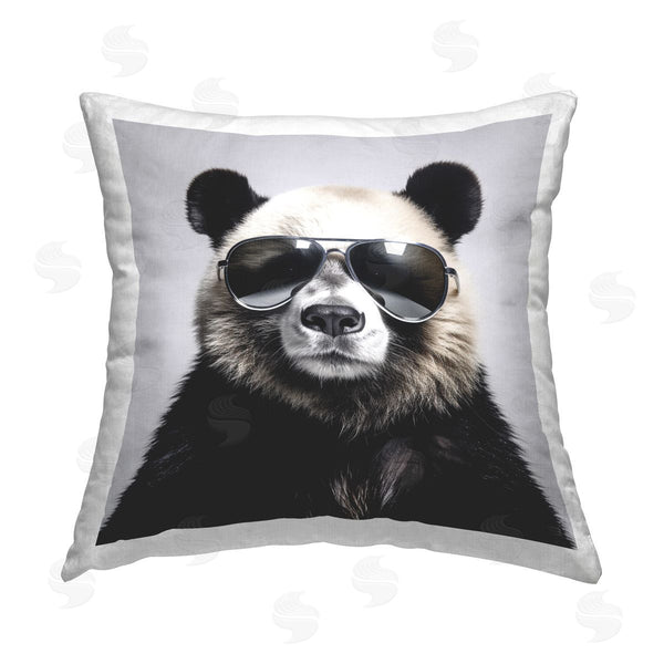 stupell industries RB | Trendy Panda with Sunglasses Printed Throw Pillow