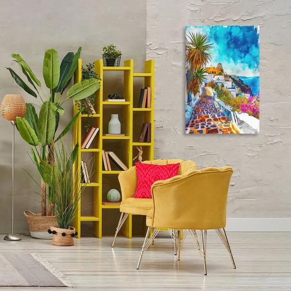 Stupell Industries RB | Tropical Coastal Town Wall Art
