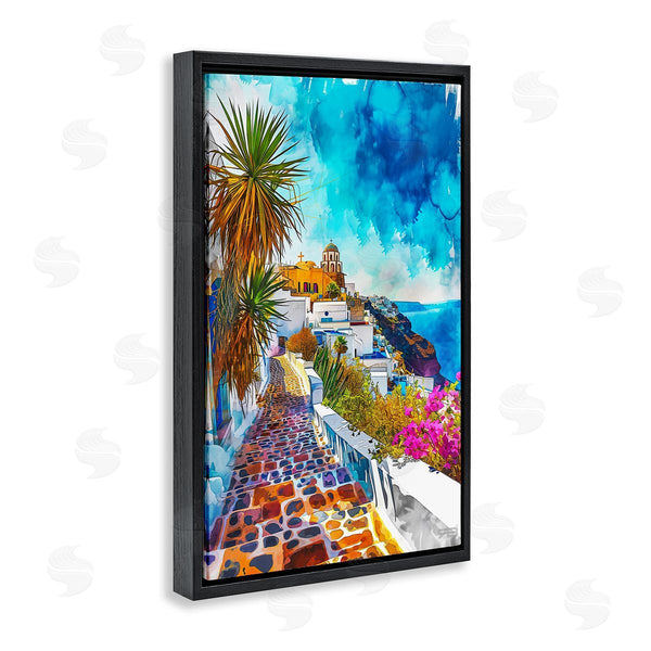 Stupell Industries RB | Tropical Coastal Town Wall Art