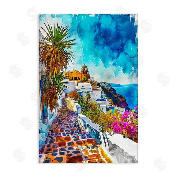 stupell industries RB | Tropical Coastal Town Wall Art