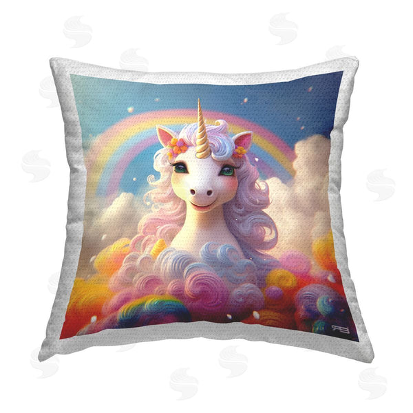 Stupell Industries RB | Unicorn Among Clouds Printed Throw Pillow