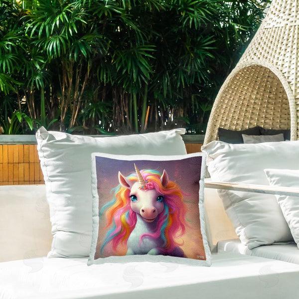 Stupell Industries RB | Unicorn & Pastel Mane Printed Throw Pillow