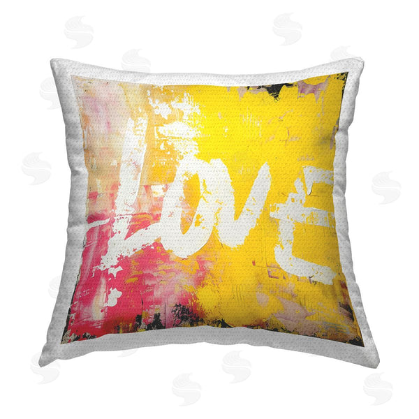 Stupell Industries RB | Urban Love Paint Style Printed Throw Pillow