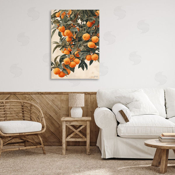 Stupell Industries RB | Vibrant Orange Tree Blooms Wall Art