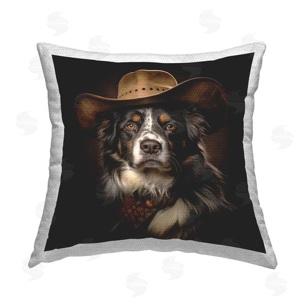 Stupell Industries RB | Vintage Cowboy Dog Printed Throw Pillow