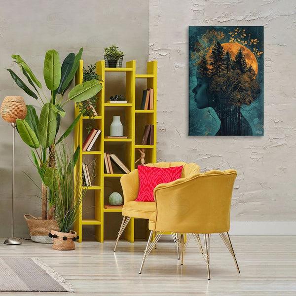 Stupell Industries RB | Visage Of Woman With Nature Wall Art
