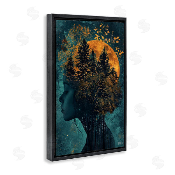 Stupell Industries RB | Visage Of Woman With Nature Wall Art