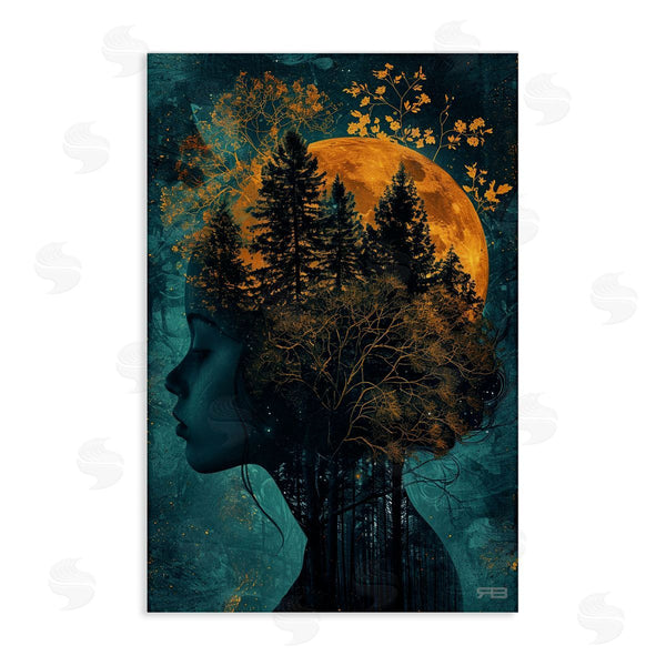 stupell industries RB | Visage of Woman with Nature Wall Art