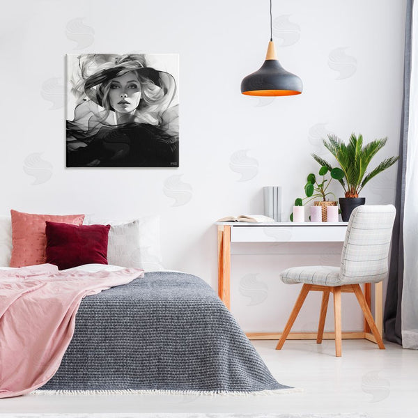 Stupell Industries RB | Woman & Flowing Fabrics Wall Art