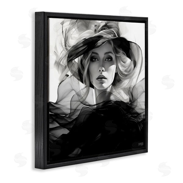 Stupell Industries RB | Woman & Flowing Fabrics Wall Art