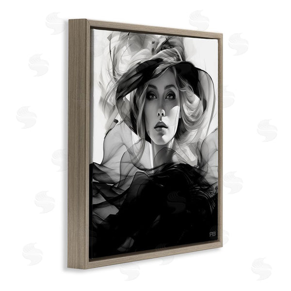 Stupell Industries RB | Woman & Flowing Fabrics Wall Art