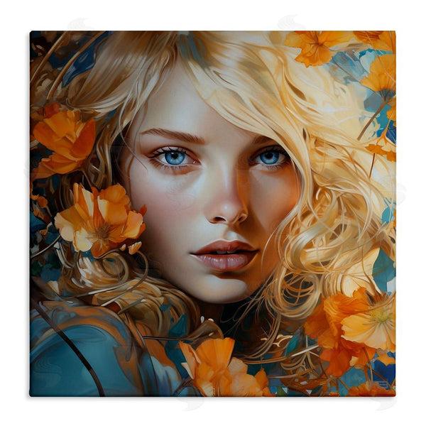 stupell industries RB | Woman with Blue Gaze Wall Art
