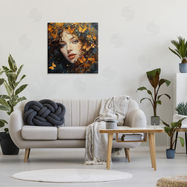 Stupell Industries RB | Woman With Monarch Butterflies Wall Art