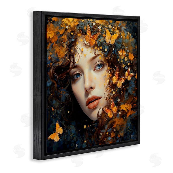 Stupell Industries RB | Woman With Monarch Butterflies Wall Art