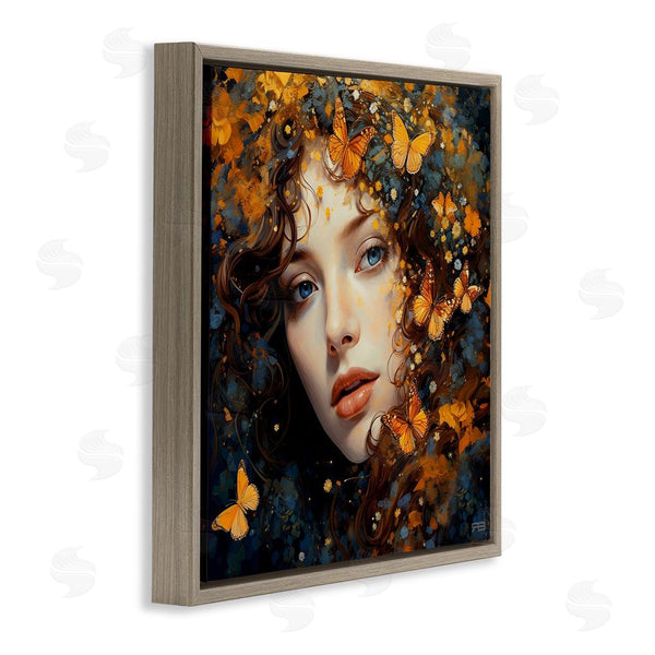 Stupell Industries RB | Woman With Monarch Butterflies Wall Art