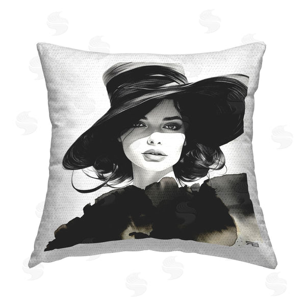 Stupell Industries RB | Woman With Strong Gaze Printed Throw Pillow